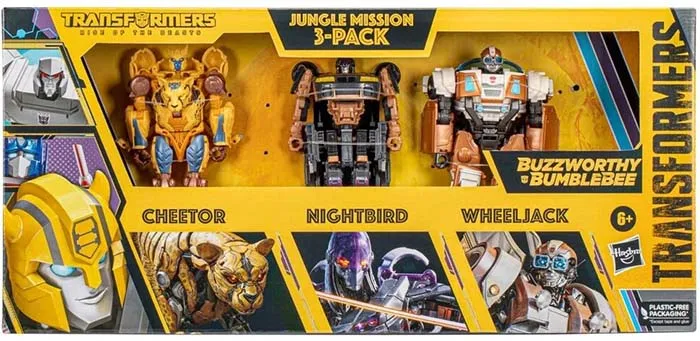Jungle Mission 3-Pack Deluxe Class | Transformers Generations Buzzworthy Bumblebee