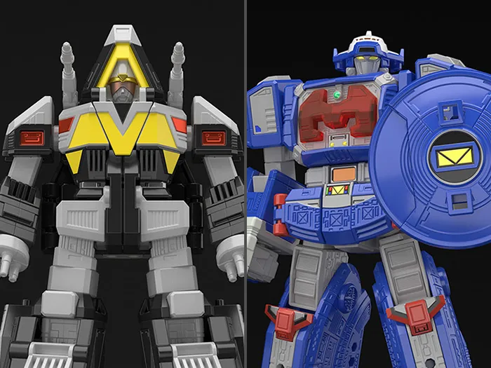Denji Gattai Galaxy Mega and Gattai Delta Mega Super Mini-Pla Model Kit | Denji Sentai Megaranger | Bandai Spirits
