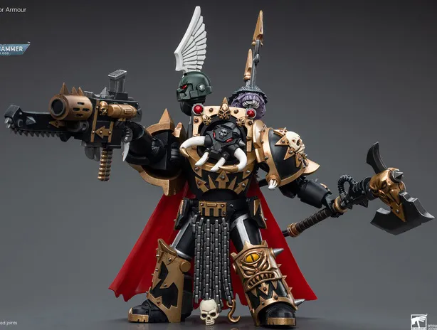 Chaos Space Marines Black Legion Chaos Lord in Terminator Armour 1/18 Scale | Warhammer 40K | Joy Toy 