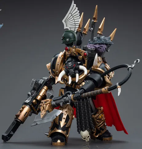 Chaos Space Marines Black Legion Chaos Lord in Terminator Armour 1/18 Scale | Warhammer 40K | Joy Toy 