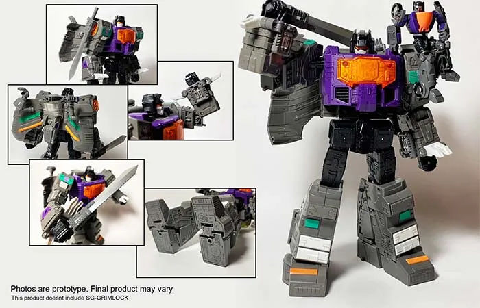 DK-24S Upgrade Kit for Transformers Studio Series 86-06 Grimlock and Wheelie | Dna Design | Upgrade Kit