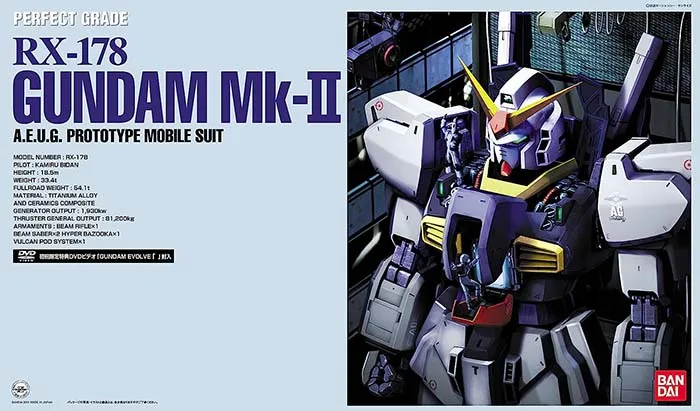 RX-178 Gundam MK-II A.E.U.G Perfect Grade 1/60 Scale Model Kit | Mobile Suit Zeta Gundam | Bandai Tamashii Nations