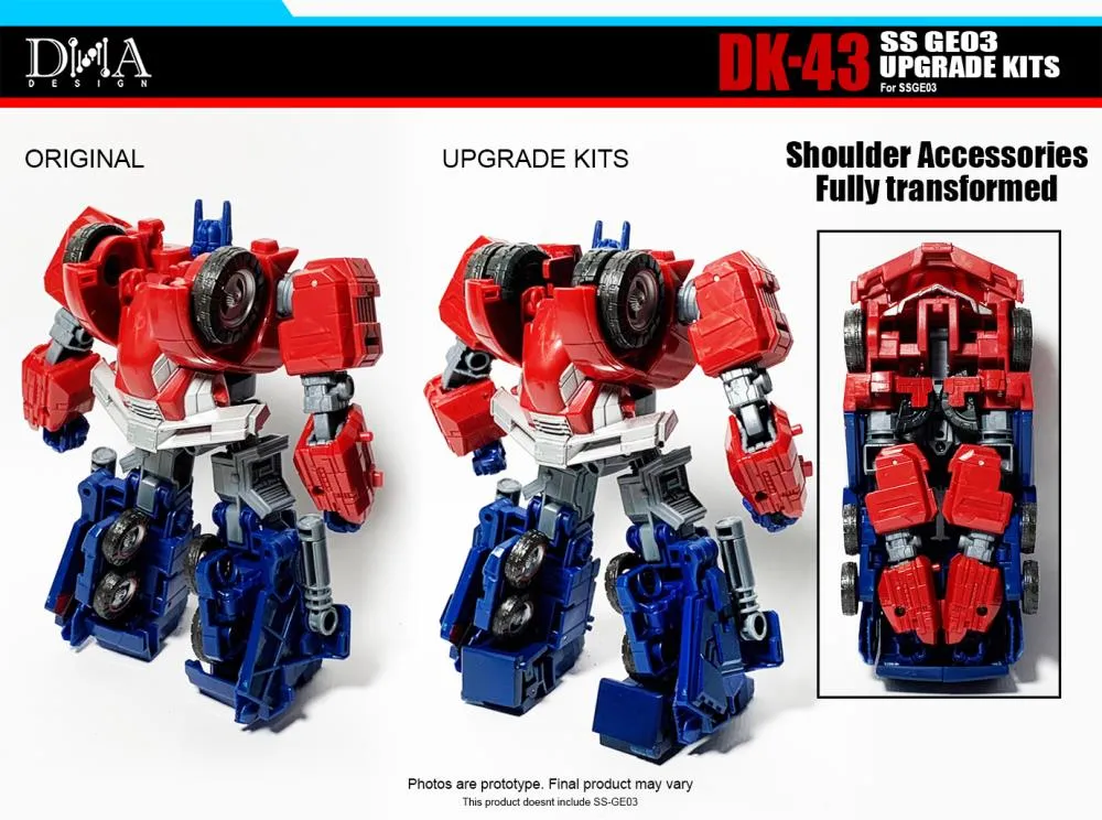 DK-43 Upgrade Kit for Transformers Studio Series 03 Optimus Prime Gamer Edition | Dna Design | Upgrade Kit
