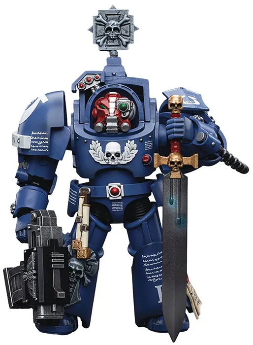  Ultramarines Terminators Sergeant Terconon 1/18 Scale | Warhammer 40K | Joy Toy