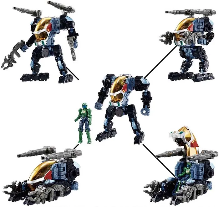 DA-101 Diaclone Powered-Suit Set with Robot Base | Diaclone Reboot