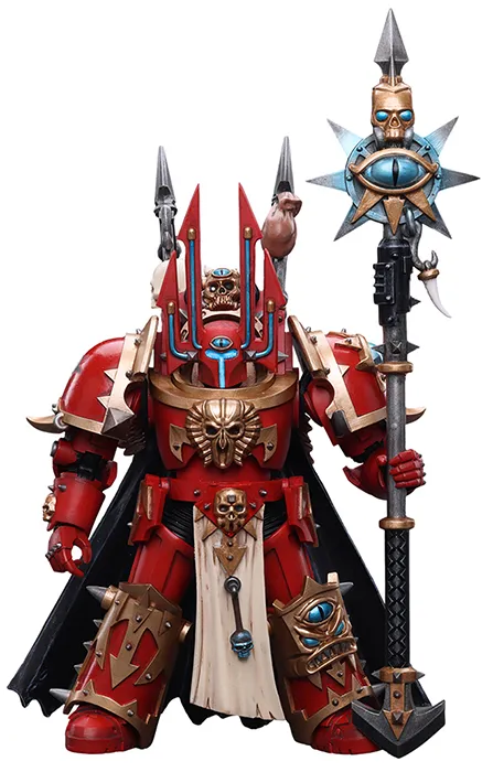 Chaos Space Marines Crimson Slaughter Sorcerer Lord in Terminator Armour 1/18 Scale | Warhammer 40K | Joy Toy 