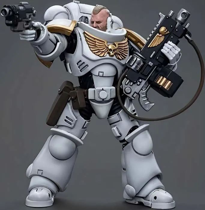 Space Marines White Consuls Intercessors 2 1/18 Scale | Warhammer 40K | Joy Toy