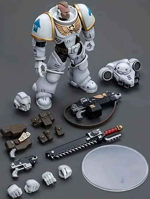 Space Marines White Consuls Intercessors 2 1/18 Scale | Warhammer 40K | Joy Toy