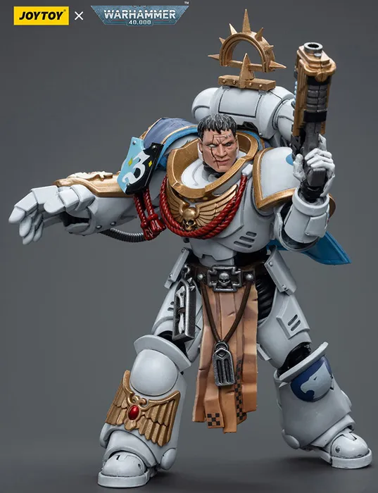 Space Marines White Consuls Captain Messinius 1/18 Scale | Warhammer 40K | Joy Toy 