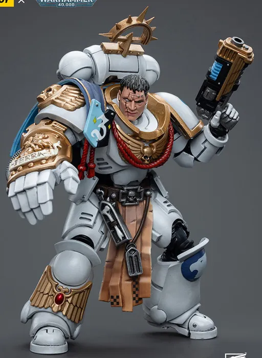 Space Marines White Consuls Captain Messinius 1/18 Scale | Warhammer 40K | Joy Toy 