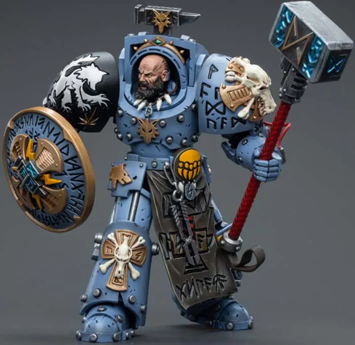 Space Wolves Arjac Rockfist 1/18 Scale | Warhammer 40K | Joy Toy 