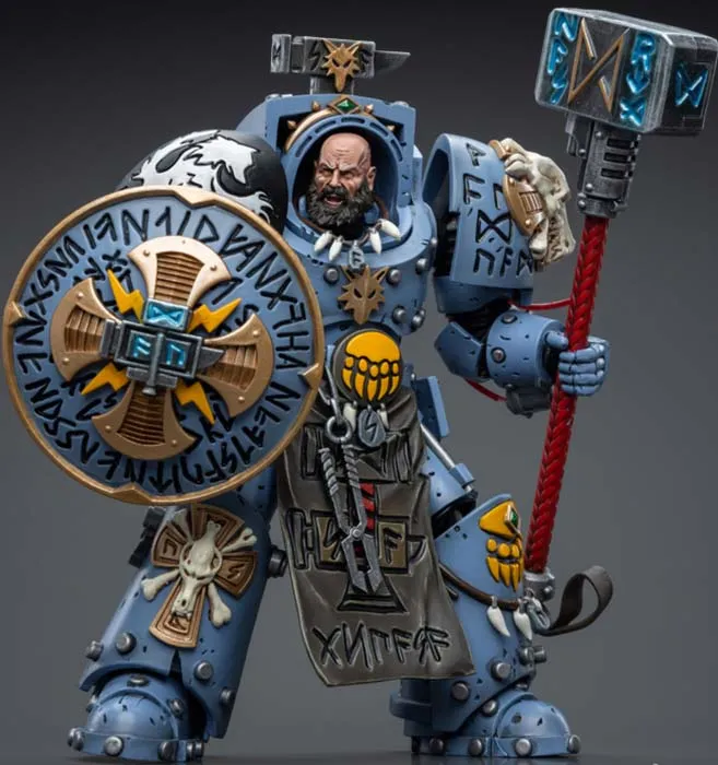 Space Wolves Arjac Rockfist 1/18 Scale | Warhammer 40K | Joy Toy 