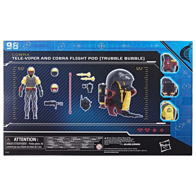 Python Patrol Tele-Viper and Cobra Flight Pod Trubble Bubble 6-Inch Scale | G.I. Joe Classified Series
