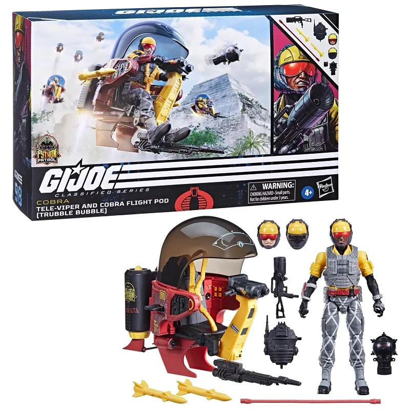 Python Patrol Tele-Viper and Cobra Flight Pod Trubble Bubble 6-Inch Scale | G.I. Joe Classified Series