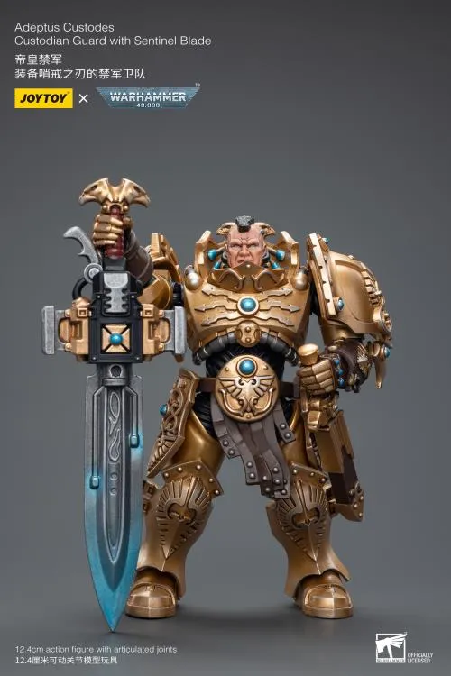 Adeptus Custodes Custodian Guard with Sentinel Blade 1/18 Scale | Warhammer 40K | Joy Toy 