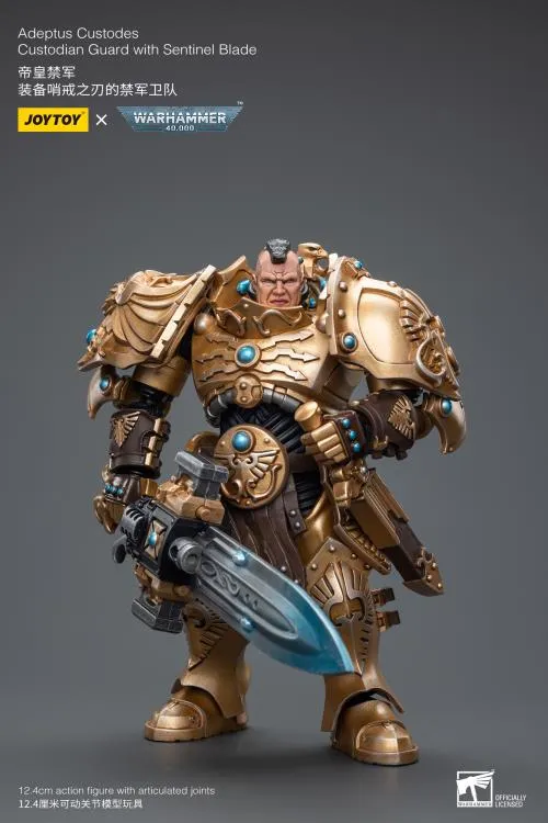 Adeptus Custodes Custodian Guard with Sentinel Blade 1/18 Scale | Warhammer 40K | Joy Toy 