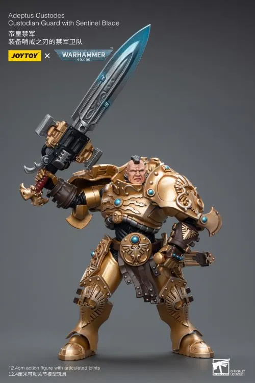 Adeptus Custodes Custodian Guard with Sentinel Blade 1/18 Scale | Warhammer 40K | Joy Toy 