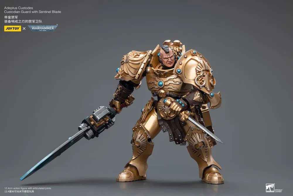 Adeptus Custodes Custodian Guard with Sentinel Blade 1/18 Scale | Warhammer 40K | Joy Toy 