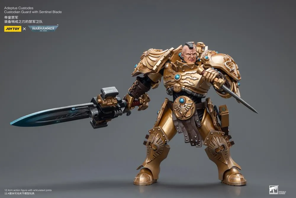 Adeptus Custodes Custodian Guard with Sentinel Blade 1/18 Scale | Warhammer 40K | Joy Toy 