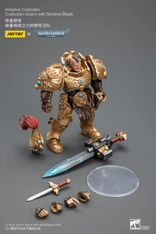 Adeptus Custodes Custodian Guard with Sentinel Blade 1/18 Scale | Warhammer 40K | Joy Toy 