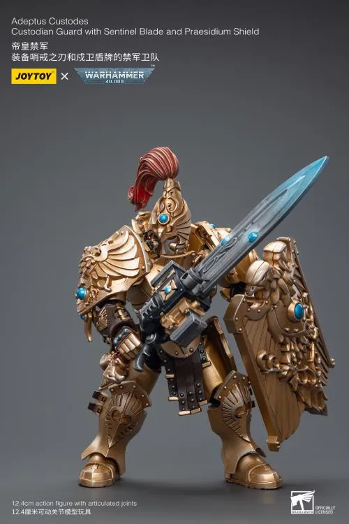 Adeptus Custodes Custodian Guard with Sentinel Blade and Praesidium Shield 1/18 Scale | Warhammer 40K | Joy Toy 