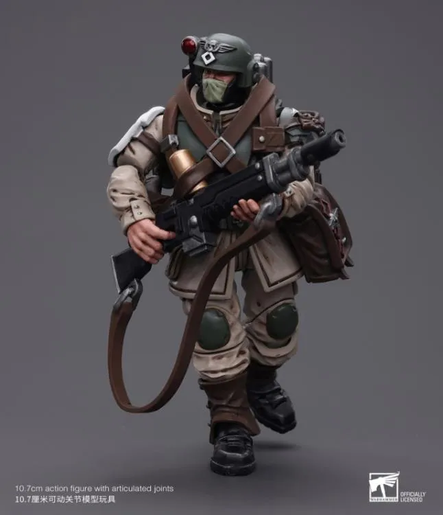 Astra Militarum Cadian Command Squad Veteran with Medi-Pack 1/18 Scale | Warhammer 40K | Joy Toy