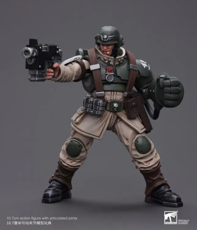 Astra Militarum Cadian Command Squad Veteran Sergeant with Power Fist 1/18 Scale | Warhammer 40K | Joy Toy