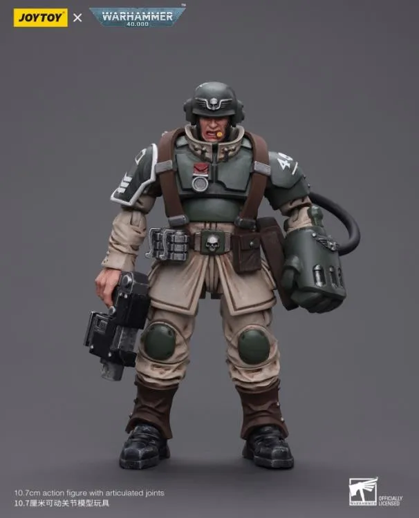 Astra Militarum Cadian Command Squad Veteran Sergeant with Power Fist 1/18 Scale | Warhammer 40K | Joy Toy