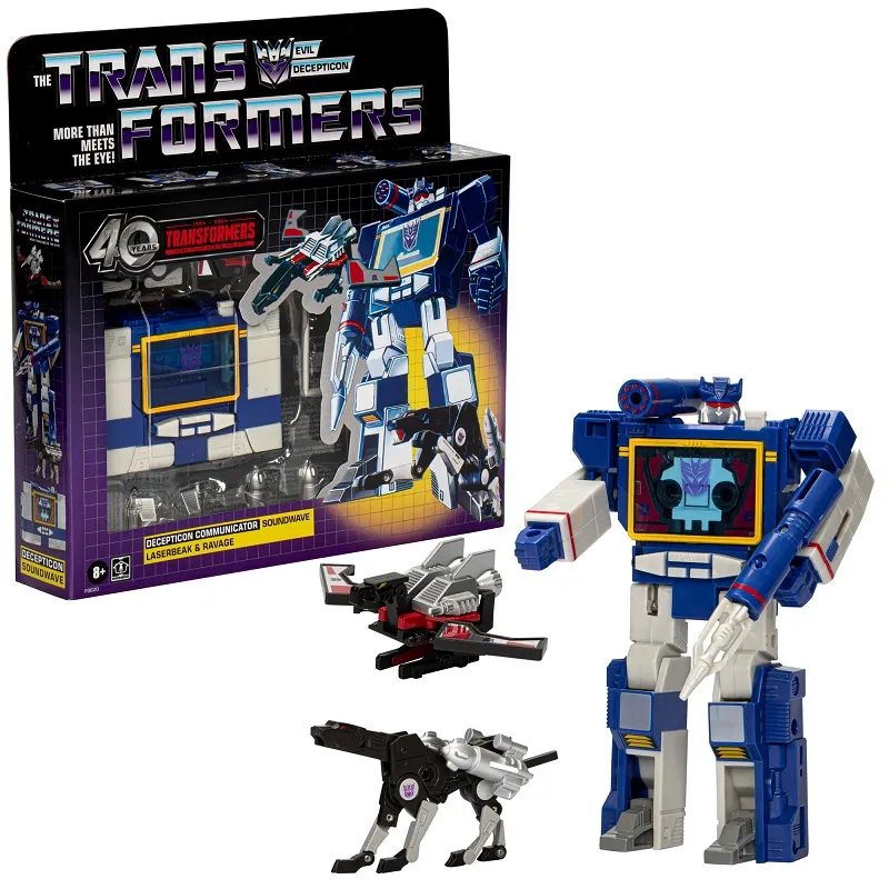 Transformers G1 Soundwave, Laserbeak, and Ravage | Transformers Vintage G1 Reissues 40th Anniversary
