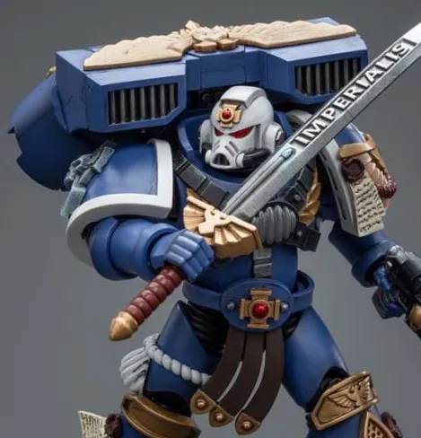Ultramarines Vanguard Veteran Sergeant 1/18 Scale | Warhammer 40K | Joy Toy