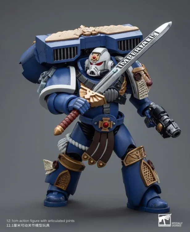 Ultramarines Vanguard Veteran Sergeant 1/18 Scale | Warhammer 40K | Joy Toy