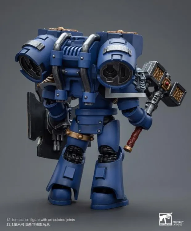 Ultramarines Vanguard Veteran with Thunder Hammer and Storm Shield 1/18 Scale | Warhammer 40K | Joy Toy