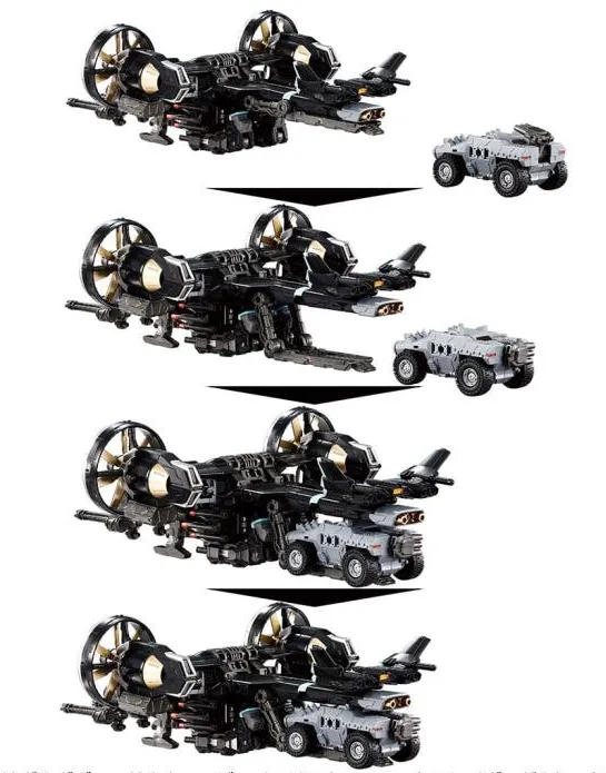 TM-22 Tactical Mover Garuda Versaulter Gyro Lifter Unit Raven | Diaclone Reboot