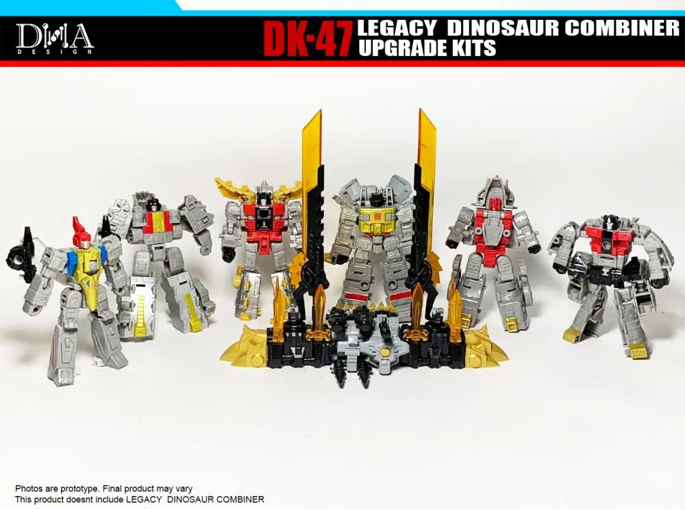 DK-47 Upgrade Kit for Transformers Legacy Dinosaur Combiner Figures | Dna Design | Upgrade Kit