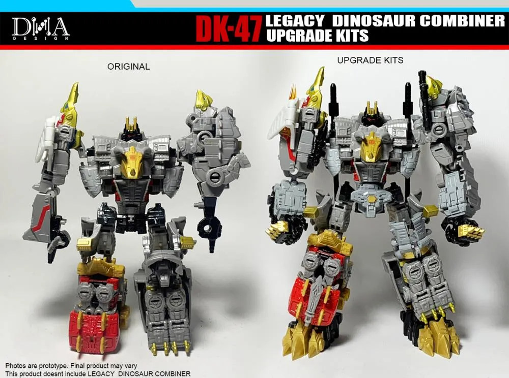 DK-47 Upgrade Kit for Transformers Legacy Dinosaur Combiner Figures | Dna Design | Upgrade Kit