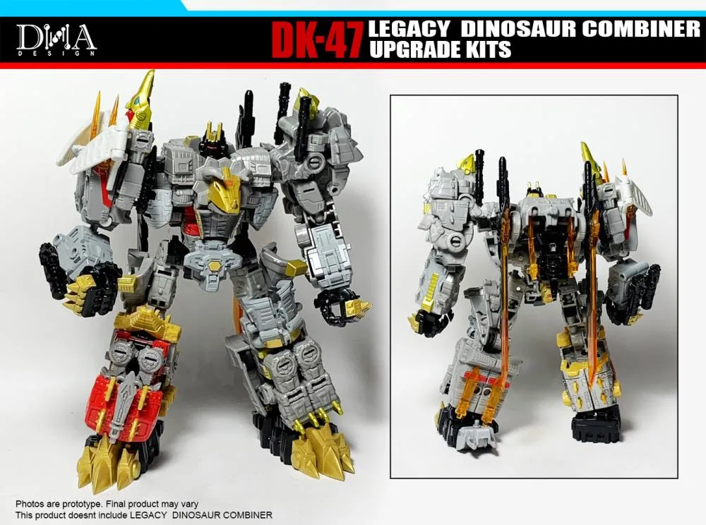 DK-47 Upgrade Kit for Transformers Legacy Dinosaur Combiner Figures | Dna Design | Upgrade Kit