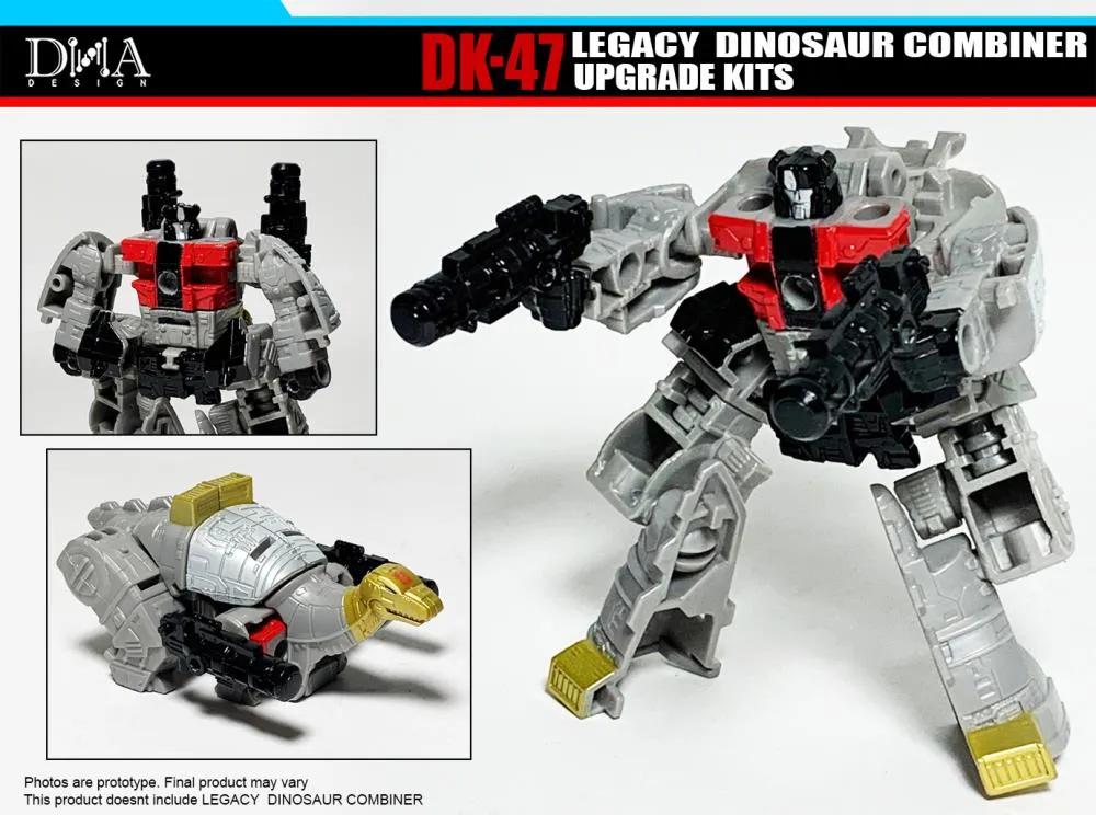 DK-47 Upgrade Kit for Transformers Legacy Dinosaur Combiner Figures | Dna Design | Upgrade Kit