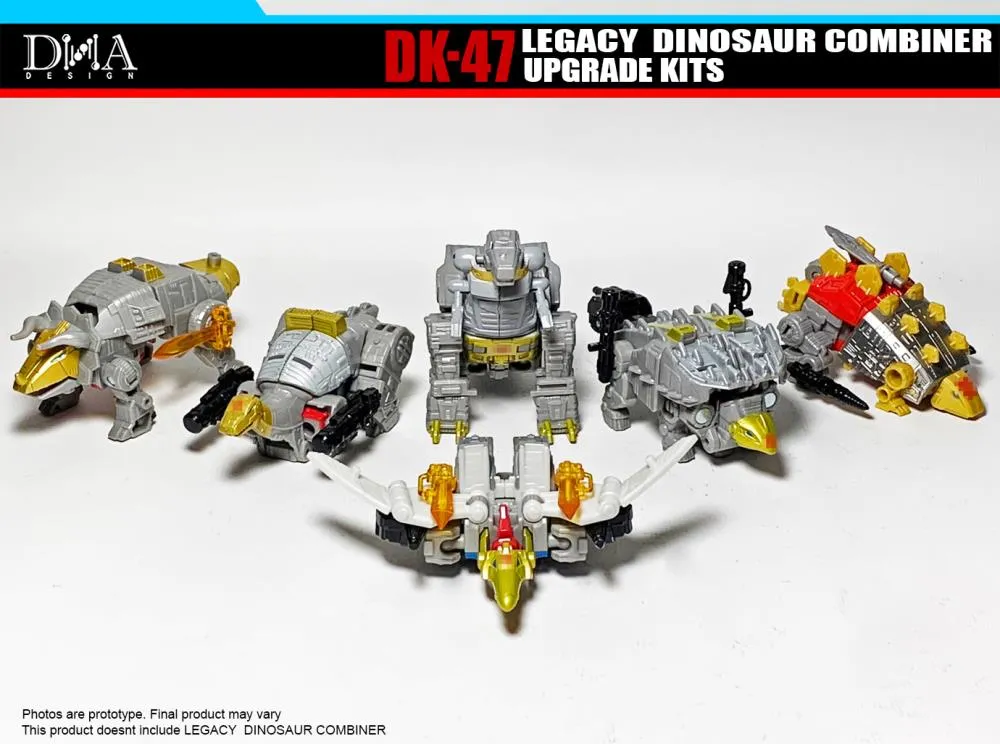 DK-47 Upgrade Kit for Transformers Legacy Dinosaur Combiner Figures | Dna Design | Upgrade Kit