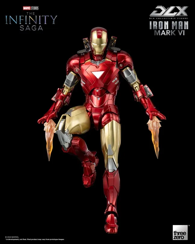 Iron Man Mark 6 DLX Collectible Figure | Threezero Avengers: Infinity Saga DLX