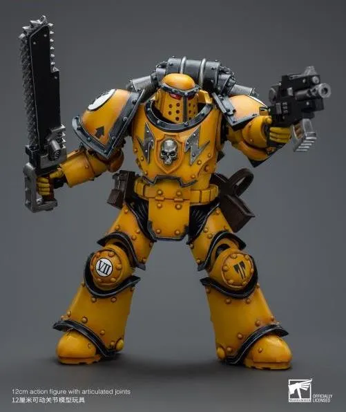 Imperial Fists Legion MkIII Despoiler Squad Legion Despoiler with Chainsword 1/18 Scale | Warhammer 40K: The Horus Heresy | Joy Toy