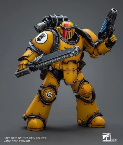 Imperial Fists Legion MkIII Despoiler Squad Sergeant with Plasma Pistol 1/18 Scale | Warhammer 40K: The Horus Heresy | Joy Toy