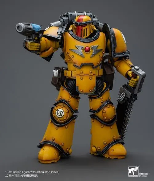 Imperial Fists Legion MkIII Despoiler Squad Sergeant with Plasma Pistol 1/18 Scale | Warhammer 40K: The Horus Heresy | Joy Toy