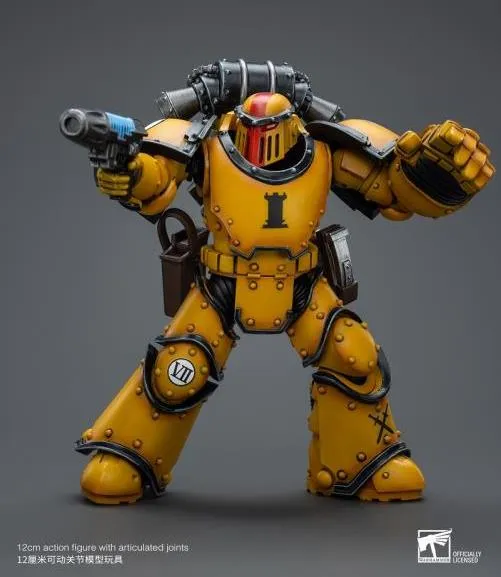 Imperial Fists Legion MkIII Tactical Squad Sergeant with Power Fist 1/18 Scale | Warhammer 40K: The Horus Heresy | Joy Toy