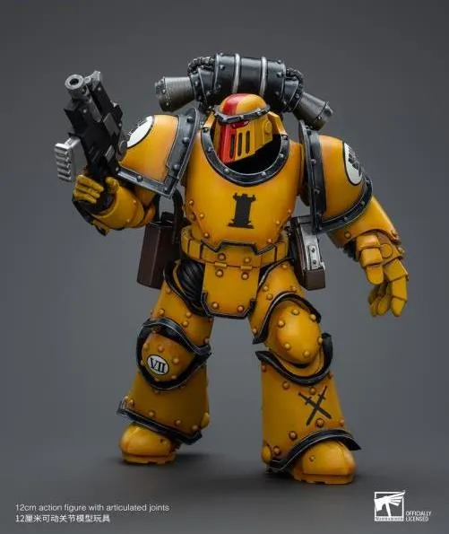 Imperial Fists Legion MkIII Tactical Squad Sergeant with Power Fist 1/18 Scale | Warhammer 40K: The Horus Heresy | Joy Toy