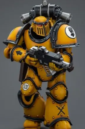 Imperial Fists Legion MkIII Tactical Squad Legionary with Legion Vexilla 1/18 Scale | Warhammer 40K: The Horus Heresy | Joy Toy