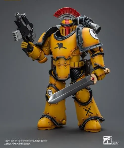 Imperial Fists Legion MkIII Tactical Squad Sergeant with Power Sword 1/18 Scale | Warhammer 40K: The Horus Heresy | Joy Toy