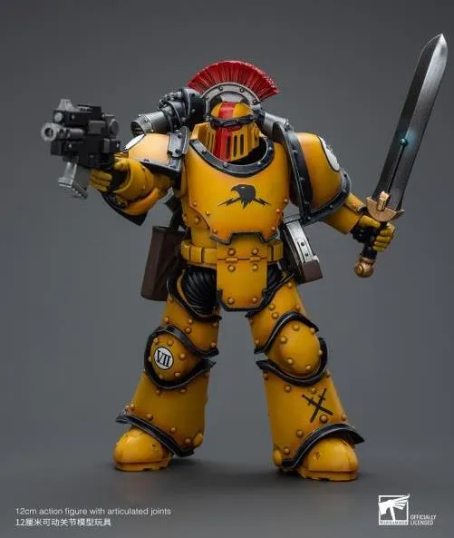 Imperial Fists Legion MkIII Tactical Squad Sergeant with Power Sword 1/18 Scale | Warhammer 40K: The Horus Heresy | Joy Toy