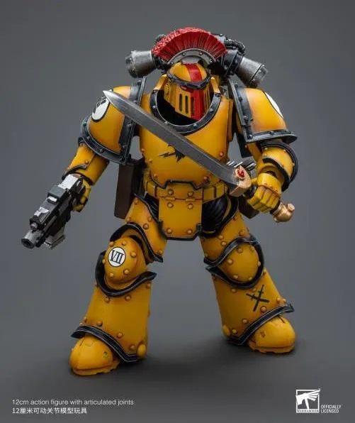 Imperial Fists Legion MkIII Tactical Squad Sergeant with Power Sword 1/18 Scale | Warhammer 40K: The Horus Heresy | Joy Toy