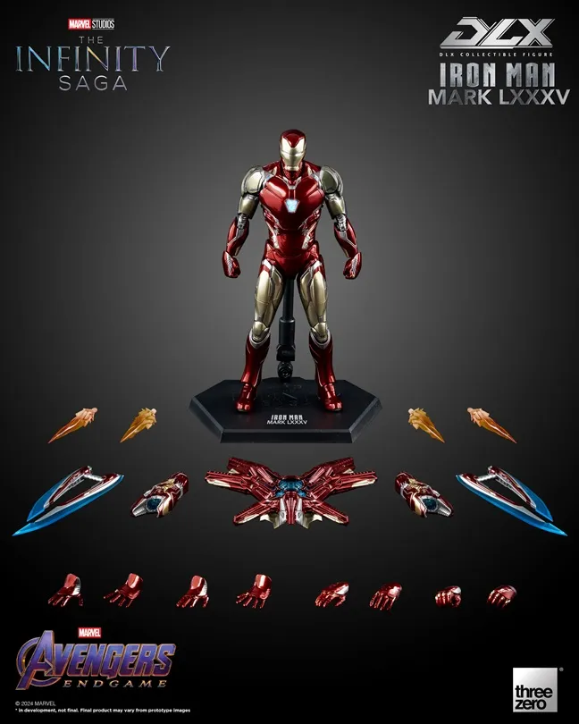 Iron Man Mark 85 DLX Collectible Figure | Marvel Avengers: Infinity Saga | threezero