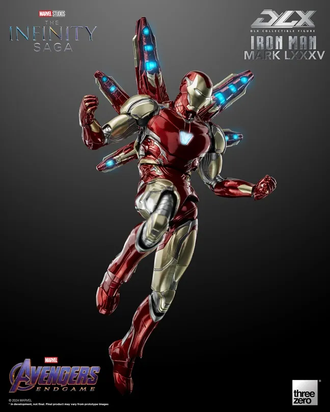Iron Man Mark 85 DLX Collectible Figure | Marvel Avengers: Infinity Saga | threezero